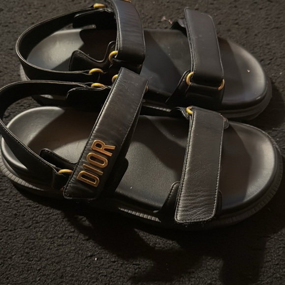 Dioract Sandal black lamb skin - Picture 3 of 3